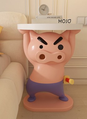 卡通肥嘟嘟左卫门客厅沙发电视柜旁边落地边几床头柜软装饰品摆件