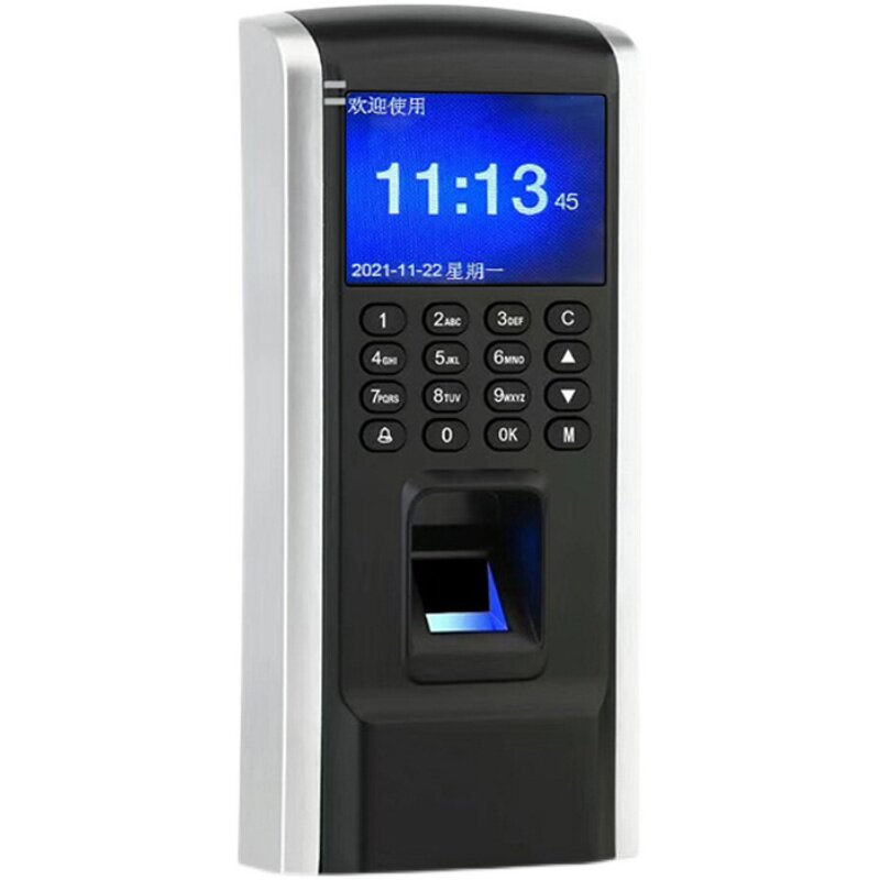 F7-F8 fingerprint access control and attendance all-in-one office glass door swipe card password magnetic lock electric plug lock set