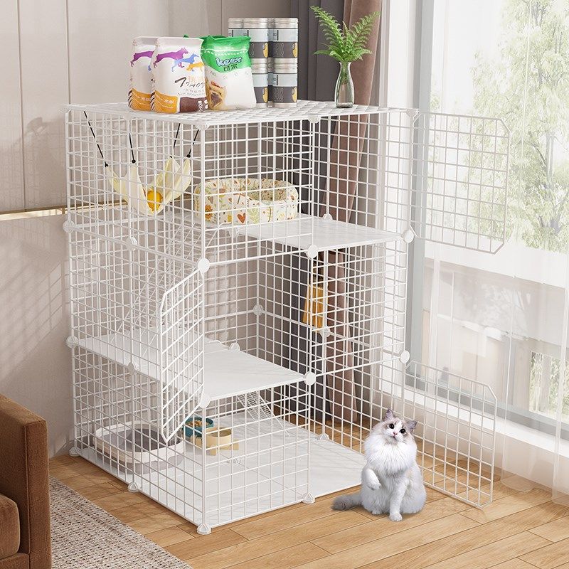 猫笼子家用室内小户型猫咪别墅猫舍猫屋猫窝一体不占地猫柜大户型,淘宝优惠券,粉丝福利购,淘宝优惠卷