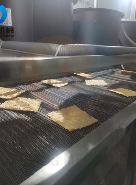 千层豆干油炸设备火锅专用豆腐皮油炸生产线双层板带不变形