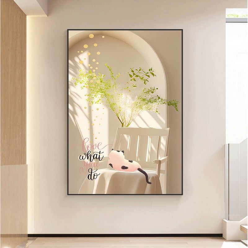 治愈系绿植餐厅壁画客厅沙发背景墙挂画现代小清新过道玄关装饰画,淘宝优惠券,粉丝福利购,淘宝优惠卷