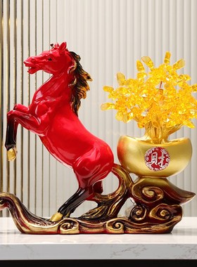 马到成功马摆件招财客厅酒柜办公室桌面装饰开业乔迁礼品