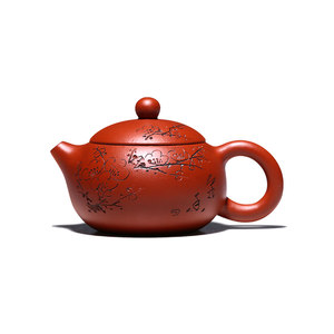 古悦堂宜兴原矿大红袍紫砂壶纯手工小茶壶一人用泡茶壶梅花小西施