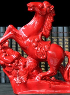 马摆件工艺品酒柜装饰摆件客厅家居酒柜摆设马到成功开业乔迁礼品