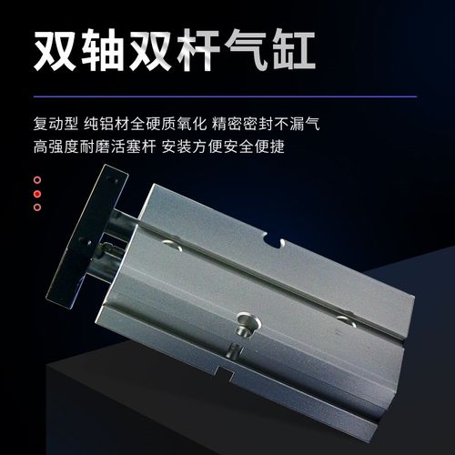 气动气缸双轴双杆TN/TDA10-16-20-25-32X10X20X30X40X50100带磁-S - 图1