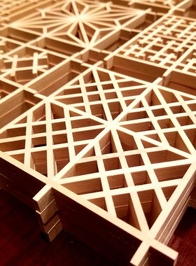 【样品】永宁组子组子细工样品 十个图案 每样一个从组子开始吧