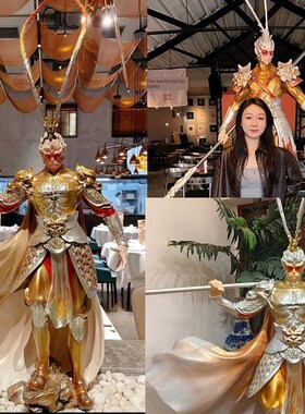 定制齐天大圣黑神话悟空斗战胜佛孙悟空雕塑打卡潮玩电竞店大摆件