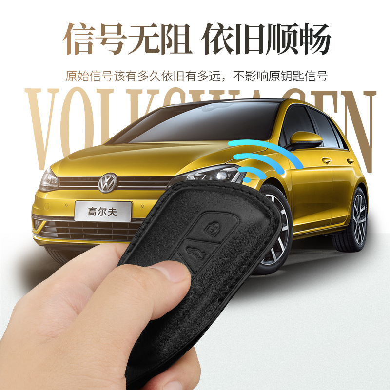 适用大众钥匙套23款凌渡L揽巡揽境id3id4xid6x途昂X高尔夫8真皮 - 图1
