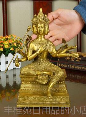 正品纯铜梵泰国大四面佛摆件天王佛像有求必应佛印摆度神像泰式装