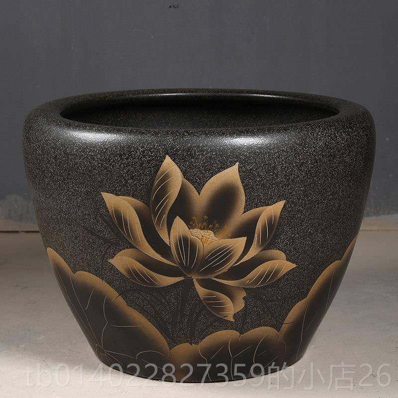 正品庭院店大缸景德镇青瓷金水缸鱼缸荷花碗莲睡莲盆花乌龟缸酒甲,淘宝优惠券,粉丝福利购,淘宝优惠卷