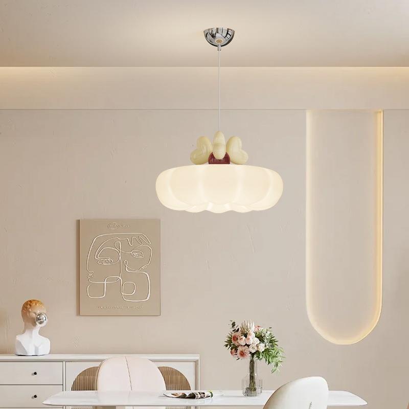 2025新款创意爱心法式奶油风主儿童房吊灯卧室吸顶灯主卧护眼灯具 - 图1