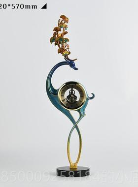 正品珐琅彩大室展鹰宏图铜老摆件领导品办公桌面装饰公司开业乔迁