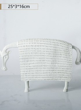 卡通马造型抽象现代简约动物艺术树脂摆件书房桌面设计工艺装饰品