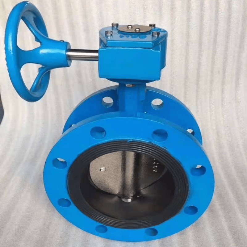 D31X-10/1Q手动涡轮软密封法兰蝶DN100 1 0 300 0 00 - 图1