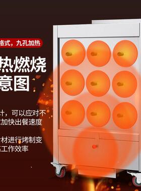 烤09红薯炉子商玉用木炭瓜机不锈钢煤气机燃气烤米烤地雪梨机器摆