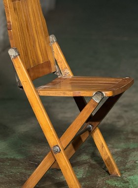 老上海家具折叠椅子旧椅子古董阳台椅子老旧装饰