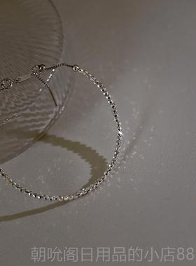 高档君君老树进超刻闪光925银手镯口工艺每颗银珠45级个面