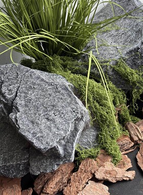 不规则PU假石头泡沫雕塑假山商场造景拍摄橱窗酒店绿植景观石摆件