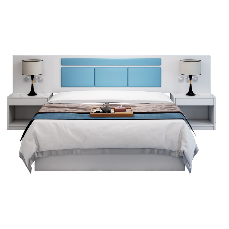 酒店宾馆家具标间全套酒店床定制专用单人间公寓民宿快捷电视桌 - 图3