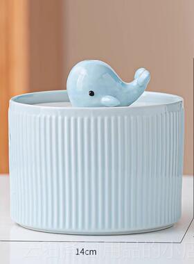 高档卡可爱女流水喷泉开业通生财玄公关创意办室装饰桌面循环水摆