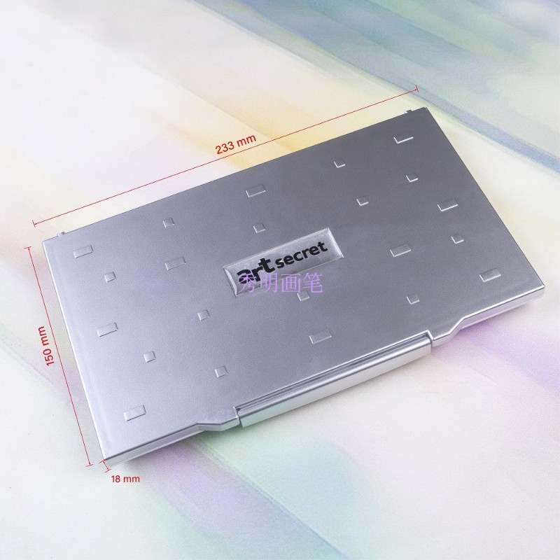 24格水彩颜料调色盒折叠保湿翻盖写生颜料盒水粉调色盘WCS-24A - 图1