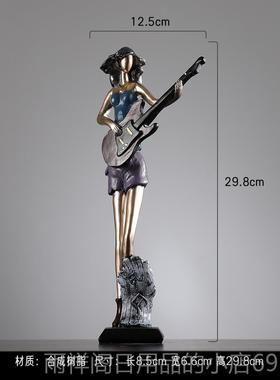正品奏摆乐器件复古简公约家居装饰品办室电视柜房间创意音乐礼演