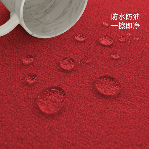 红色入户门垫进门地垫大门口防滑耐脏垫新房乔迁家用除尘免洗垫子 - 图2