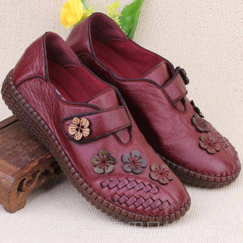 High-end old Beijing shoes Beijing cloth shoes women's tendon sole non-slip mother's shoes soft 2 soles suitable women's shoes 204 new comfortable style spring single