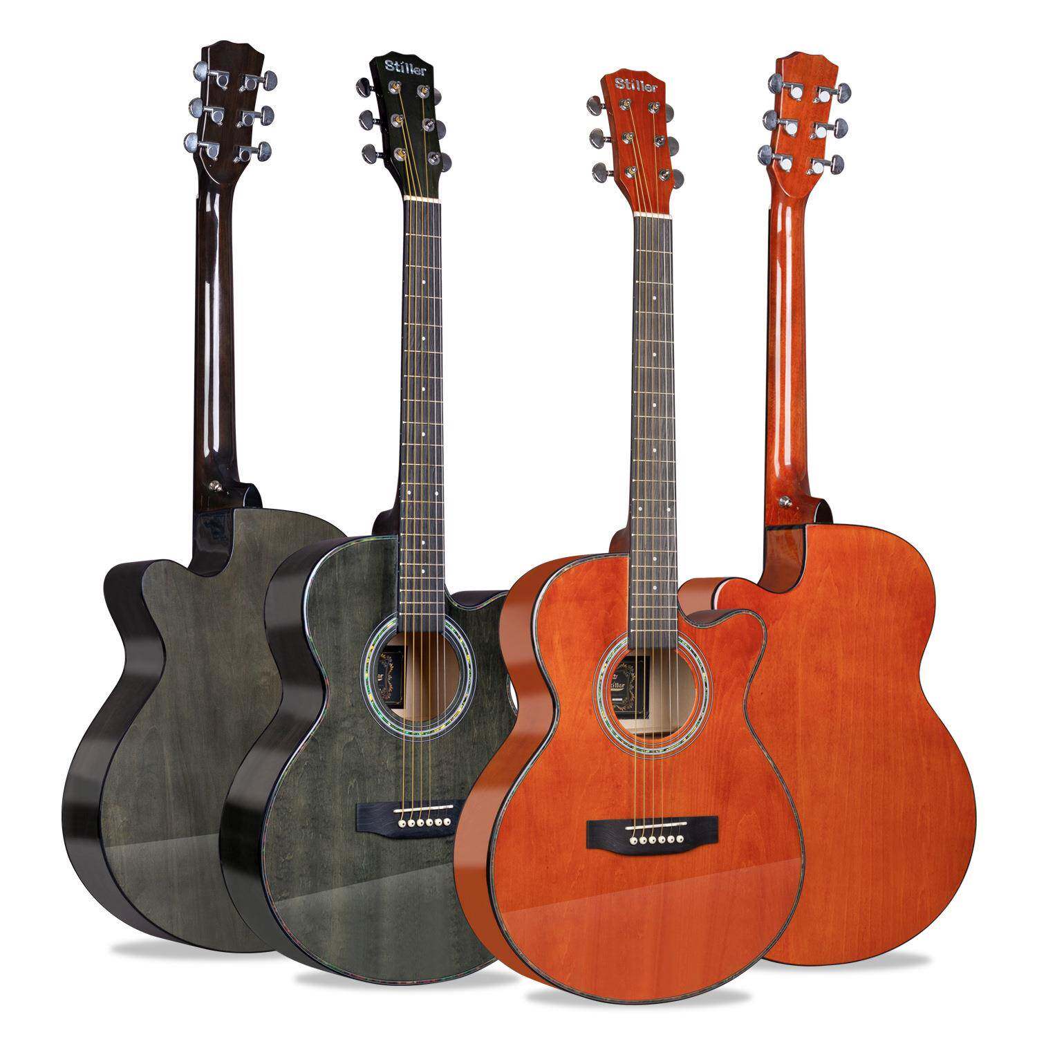 40寸吉他亮光民谣吉他初学者寸入门成人练习乐器学生民谣木吉它 - 图3