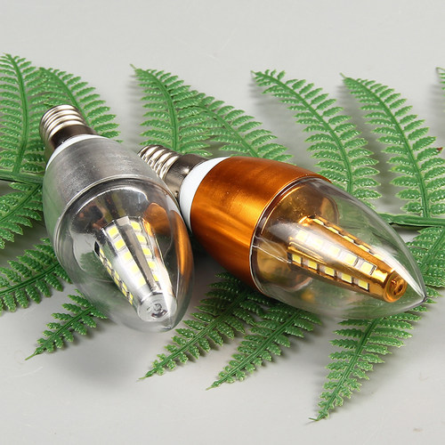 十套装led蜡烛灯泡e14小螺口拉尾水晶尖泡3w节能吊灯5w客厅光源 - 图2