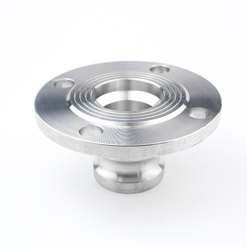 304不锈钢快速接头F型带法兰 F型法兰接头 阳端快速接头DN50 100 - 图0