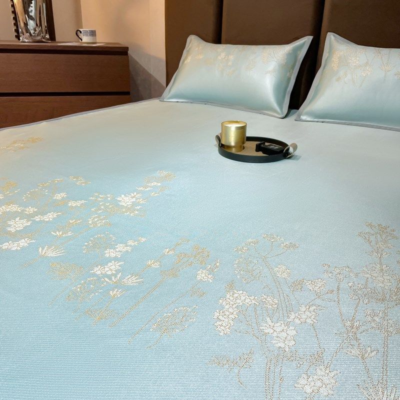 夏季床笠款冰丝凉席三件套可水洗机洗折叠高端防滑空调软席子夏天,淘宝优惠券,粉丝福利购,淘宝优惠卷