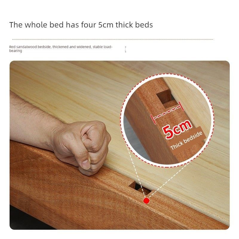 红檀木子母床全实木上下床书架床高低床男孩双层床加粗加厚上下铺,淘宝优惠券,粉丝福利购,淘宝优惠卷