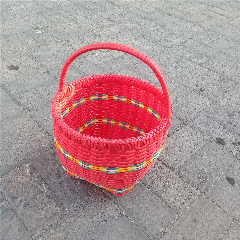 手工编织篮子竹编手提篮水果篮菜篮采摘篮购物篮买菜篮野餐篮 - 图1