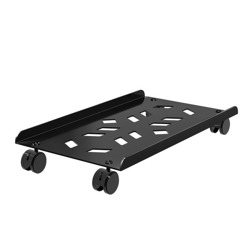 Desktop computer host chassis increased anti-skid universal wheels removable main chassis with brakes large tray