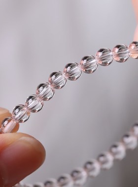 7A天然白水晶手链女招桃花草莓晶招财黄水晶极细国风平安夏天叠戴