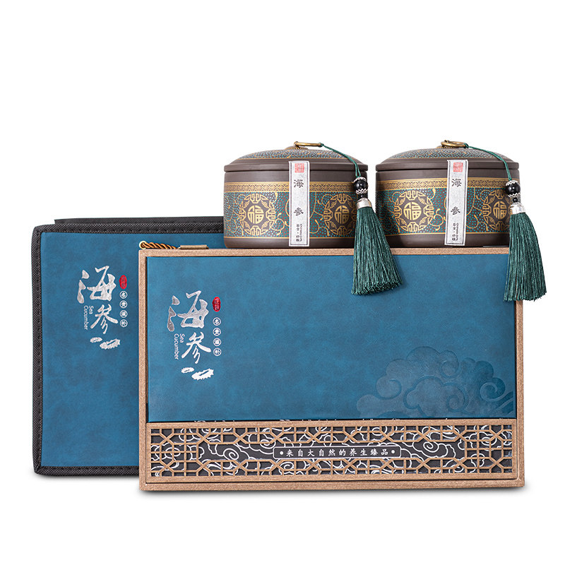 高档淡干海参礼盒空盒通用辽参干货包装盒定制陶瓷密封罐礼品盒子,淘宝优惠券,粉丝福利购,淘宝优惠卷