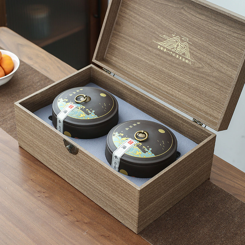 高档淡干海参礼盒空盒通用辽参干货包装盒定制陶瓷密封罐礼品盒子,淘宝优惠券,粉丝福利购,淘宝优惠卷