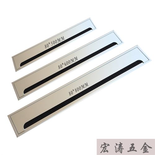 办公桌面穿线盒孔盖走线槽线孔盖板铝合金毛刷穿线盒桌面穿线孔盖 - 图1