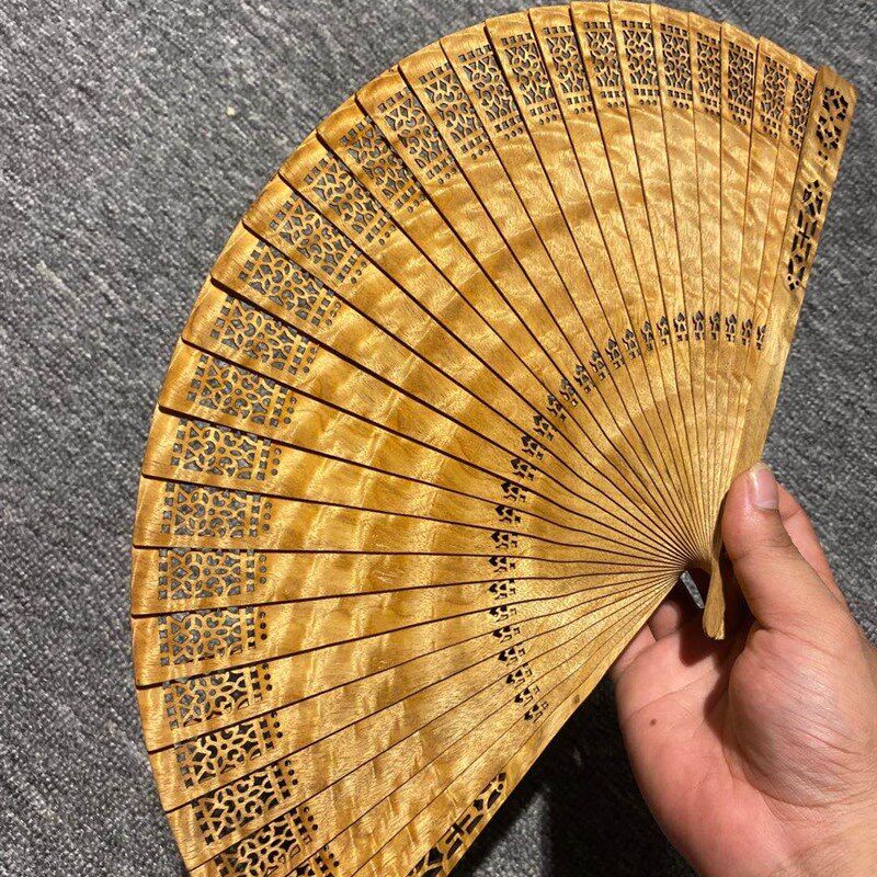 正宗四川金丝楠木小叶桢楠阴沉乌木苏扇满水波实木扇子工艺品摆件,淘宝优惠券,粉丝福利购,淘宝优惠卷