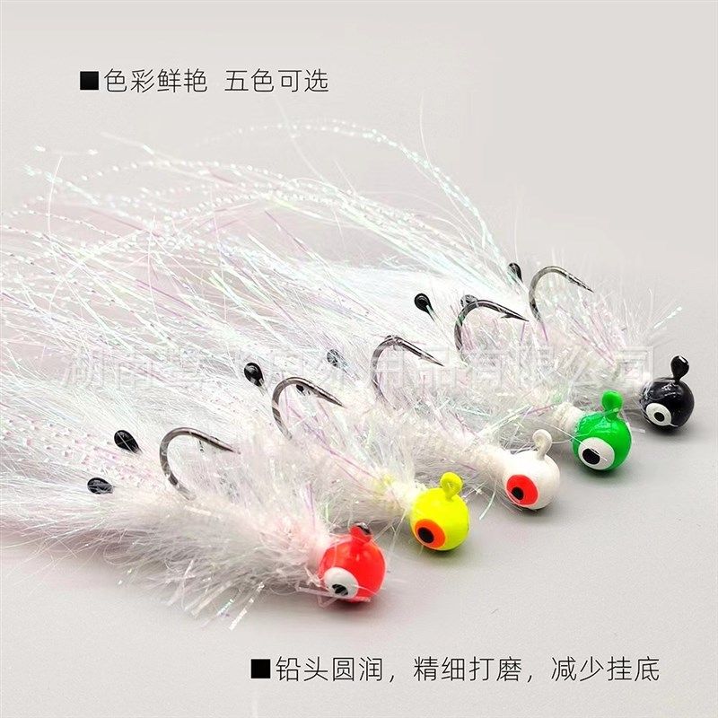 千陌钓具五色大眼铅头虾3.5克路亚黑坑鲈鱼鳜鱼翘嘴飞蝇饵,淘宝优惠券,粉丝福利购,淘宝优惠卷