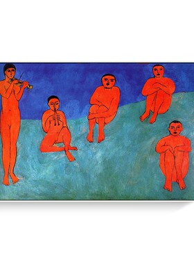 跳舞音乐 马蒂斯印刷喷绘仿制油画客厅卧室玄关人物背景墙装饰画