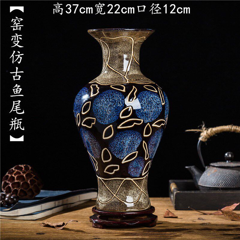 威弗列德电视柜酒柜插花摆设现代古典中式客厅陶瓷工艺品花瓶摆件,淘宝优惠券,粉丝福利购,淘宝优惠卷