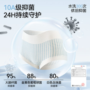 南极人平角内裤女抑菌透气纯棉安全裤新款无痕高腰收腹不夹臀内裤