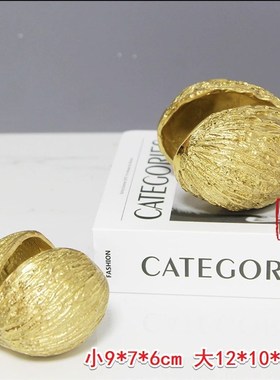 黄铜八爪鱼蜥蜴动物桌面金钱豹摆件装饰品家居样板客厅茶几陈列