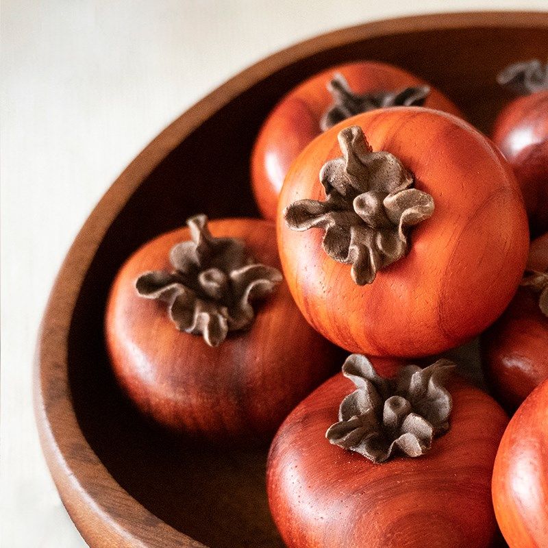 实木柿子摆件送人乔迁挂件创意礼品趣味木雕刻手把件文玩饰品47mm,淘宝优惠券,粉丝福利购,淘宝优惠卷