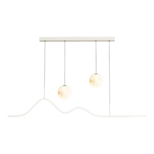 铭琢灯饰月球餐厅吊灯个性设计款吧台护眼吊灯全光谱高显指长餐桌 - 图3