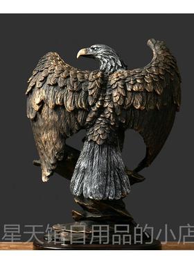 正品美大鹏展老鹰树脂工艺品大展图开宏翅业礼式品摆件家居酒柜装