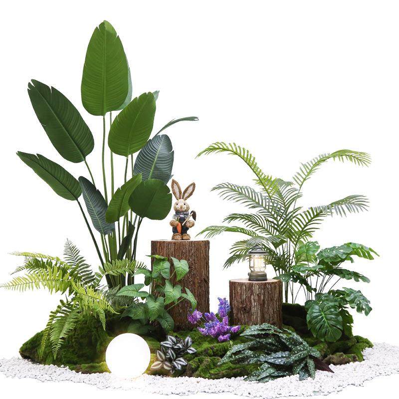 仿真绿植盆栽植物造景室内盆景餐厅场景装饰橱窗景观楼梯下仿真树,淘宝优惠券,粉丝福利购,淘宝优惠卷