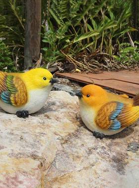 户外园林仿真小鸟树脂工艺品创意鸟模型别墅庭院花园摆件